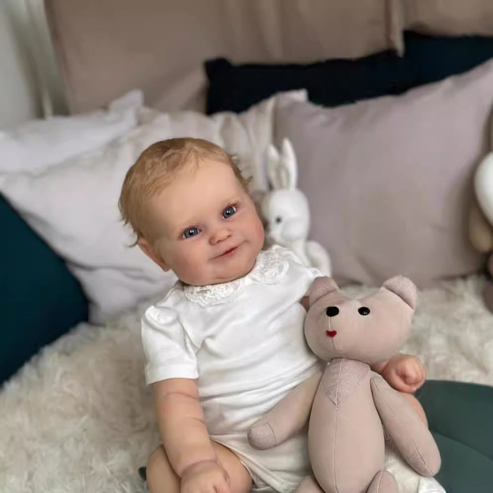 20/24 inch Reborn Dolls with Cloth Body Touch Soft implanted Gold hair,  Newborn Baby Dolls Toys for Girls Reborn Dolls
