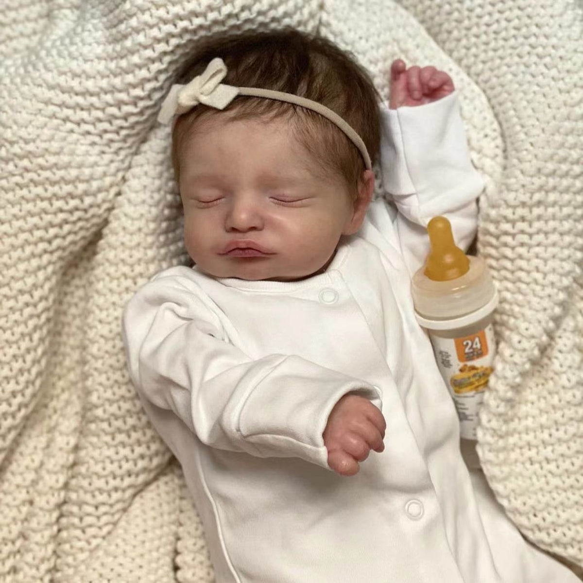 19 inch Reborn Dolls with Cloth Body Touch Soft Newborn Baby Dolls Toys for Girls