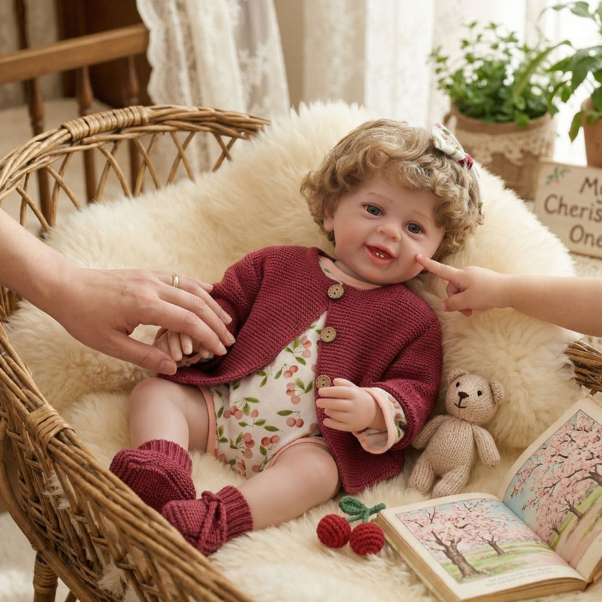 22 inch New Reborn Doll with Full Vinyl Body simulated toy doll doll gift gift baby