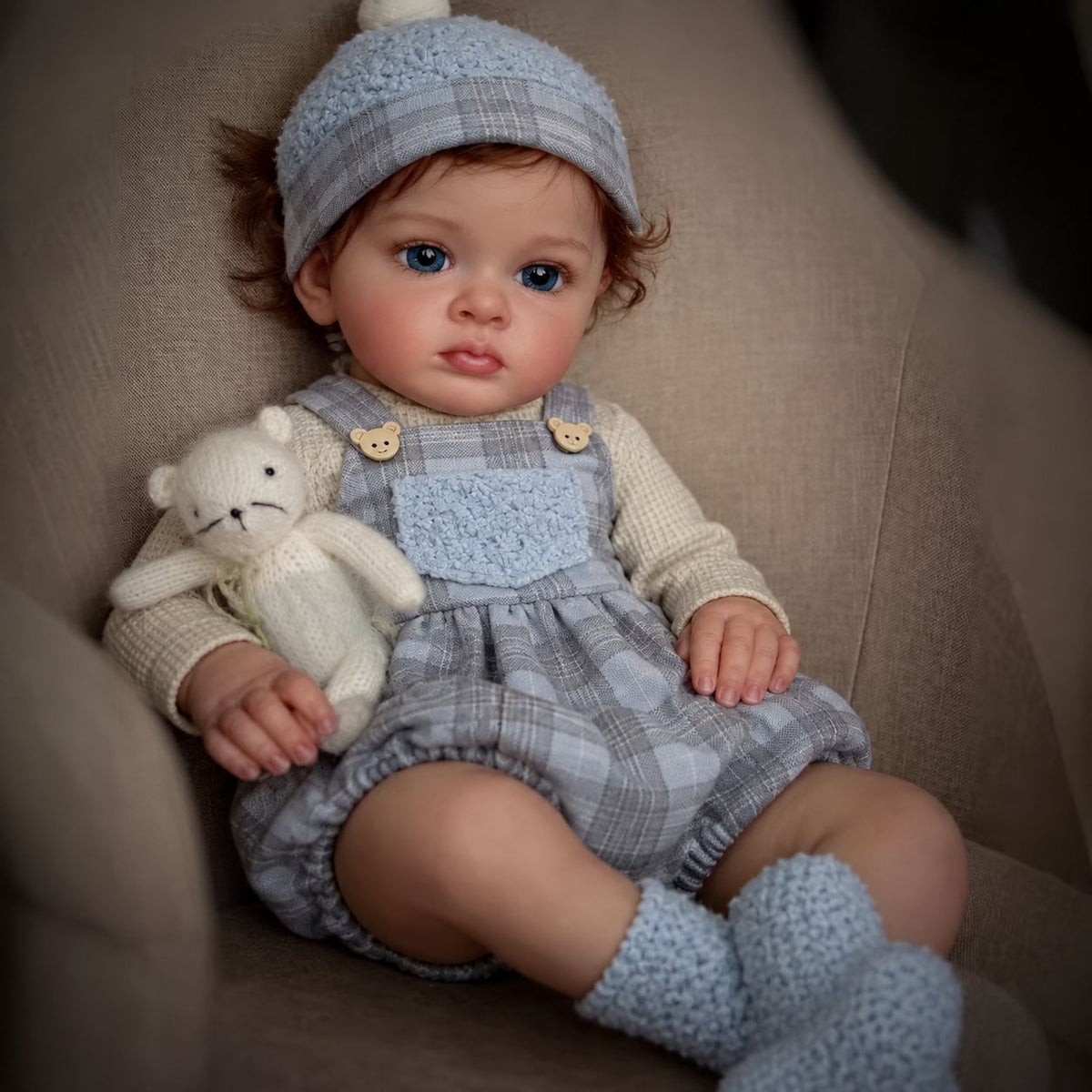 22 inch Full Vinyl Reborn Baby Doll – A Lifelike Gift for Seniors, Loved Ones, and Children