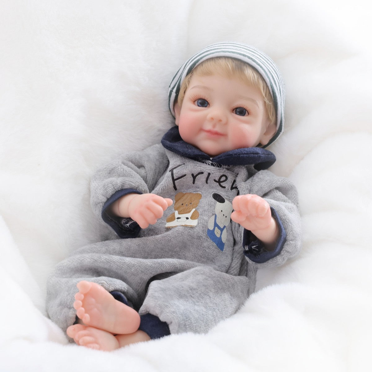12 inch 30cm solid silicone reborn doll simulation baby