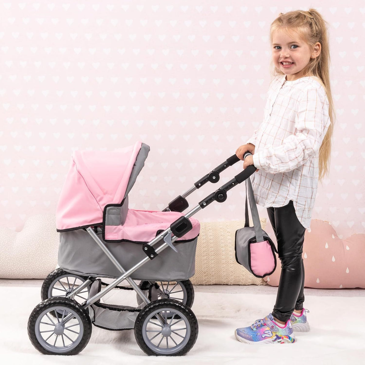 Simulated Rebirth Doll Toy Playhouse Stroller - A Holiday Gift for Children