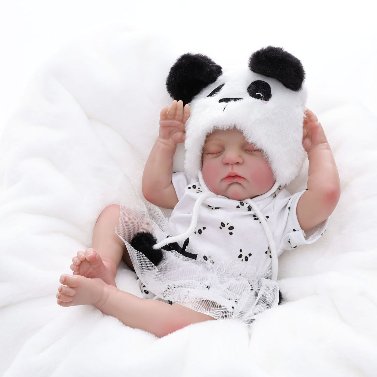Exclusive Holiday Gift, 18 inch Pink Bow Reborn Baby Doll, Warm Surprise For Birthday Parties