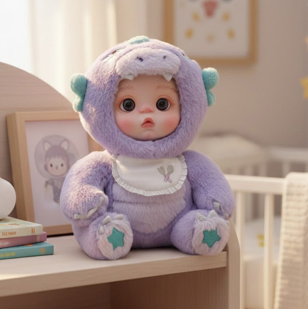 15cm vinyl plush doll pendant, simulated baby face toy doll, 6 inches