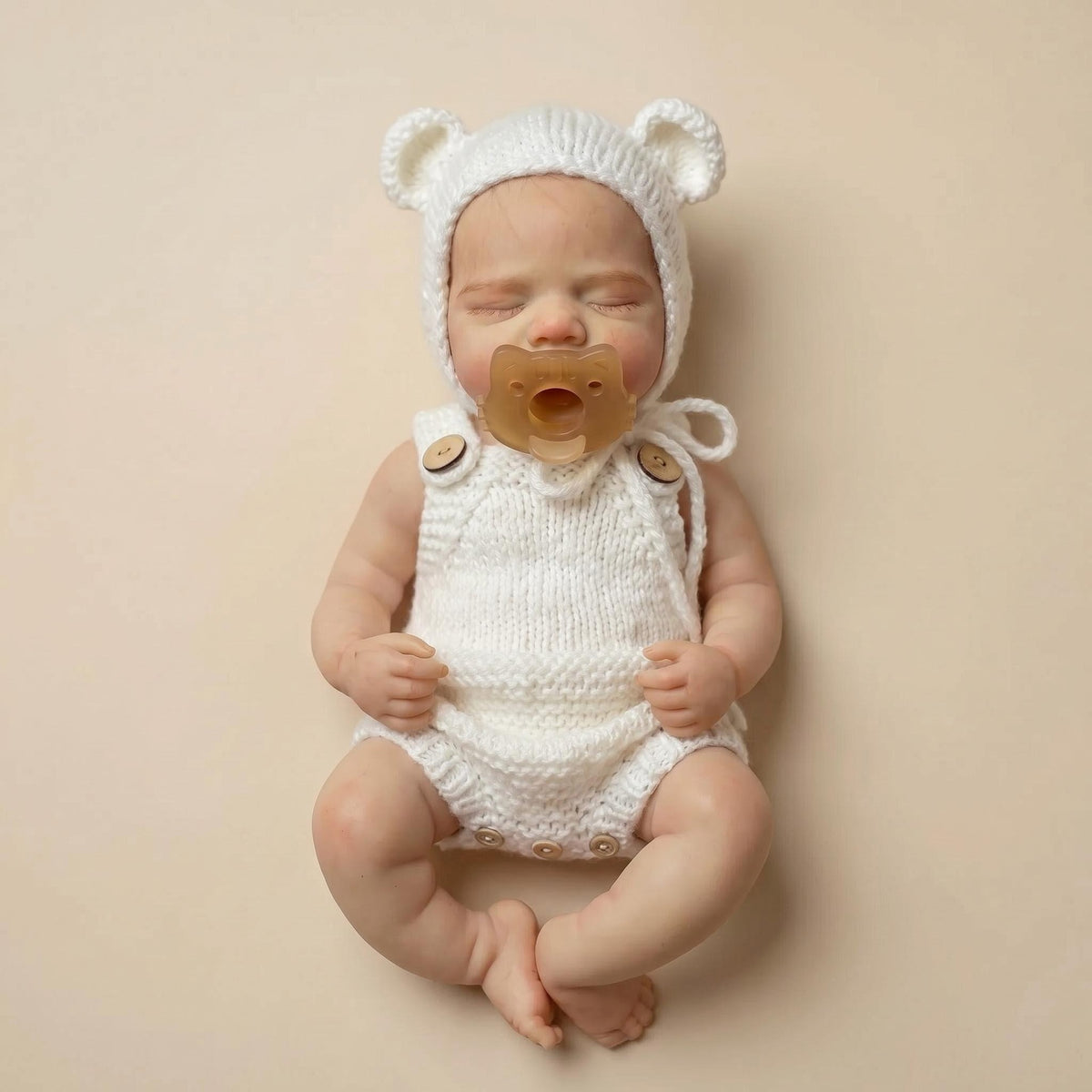 12inch Full Solid Silicone Flexible Elastic Super Soft Cute Small Size Silicone Lifelike Reborn Bebe Doll for Gifts and collectibles