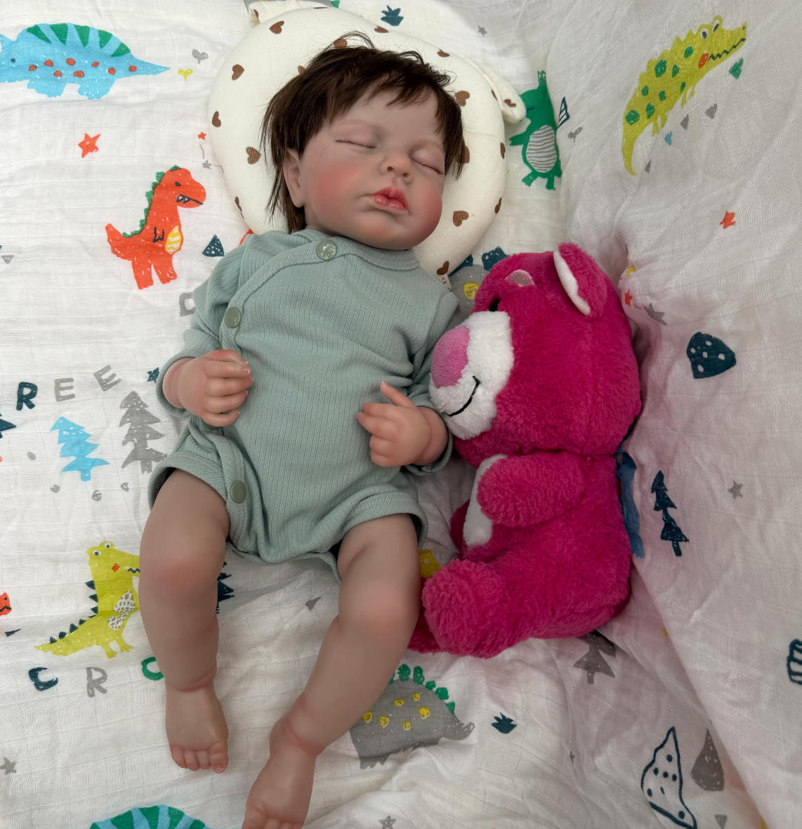 18-Inch/45cm Sleeping Reborn Juan Doll - 45cm Full Body Vinyl Waterproof Baby with Rooted Hair