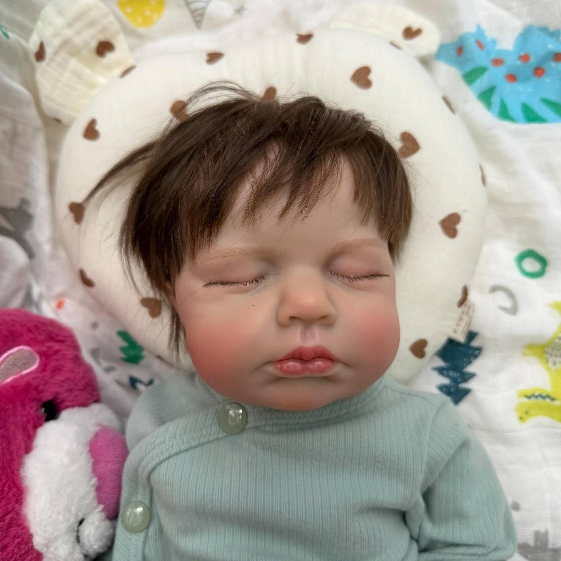 18-Inch/45cm Sleeping Reborn Juan Doll - 45cm Full Body Vinyl Waterproof Baby with Rooted Hair