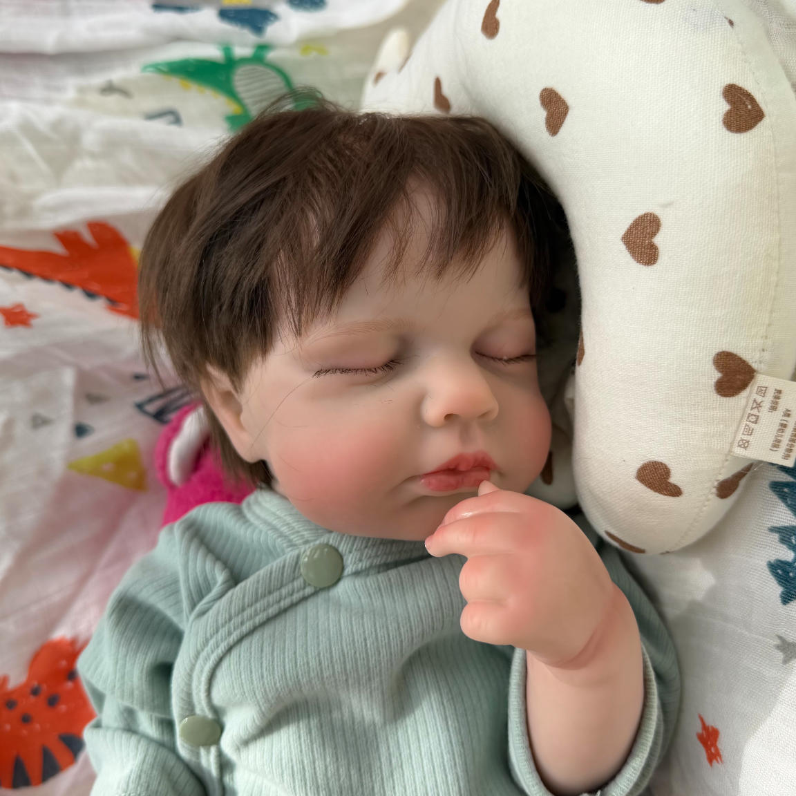 18-Inch/45cm Sleeping Reborn Juan Doll - 45cm Full Body Vinyl Waterproof Baby with Rooted Hair