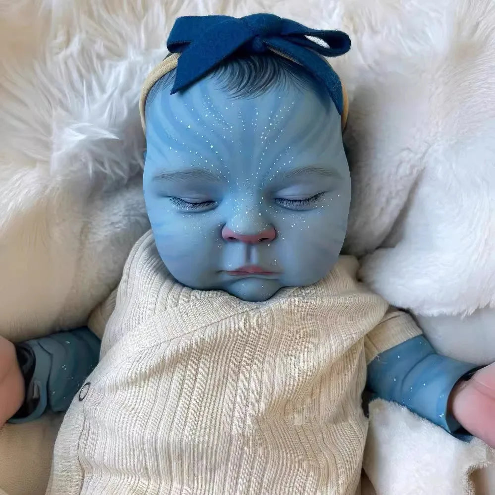 18-Inch/45cm Avatar Reborn Doll - Full Body Vinyl Waterproof 3D Skin Art - Reborn Doll Australia