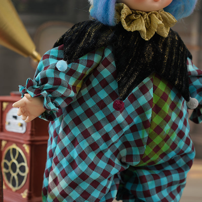14-Inch/35cm Handcrafted Porcelain Clown Doll Halloween Baby Doll Gift - Reborn Doll Australia