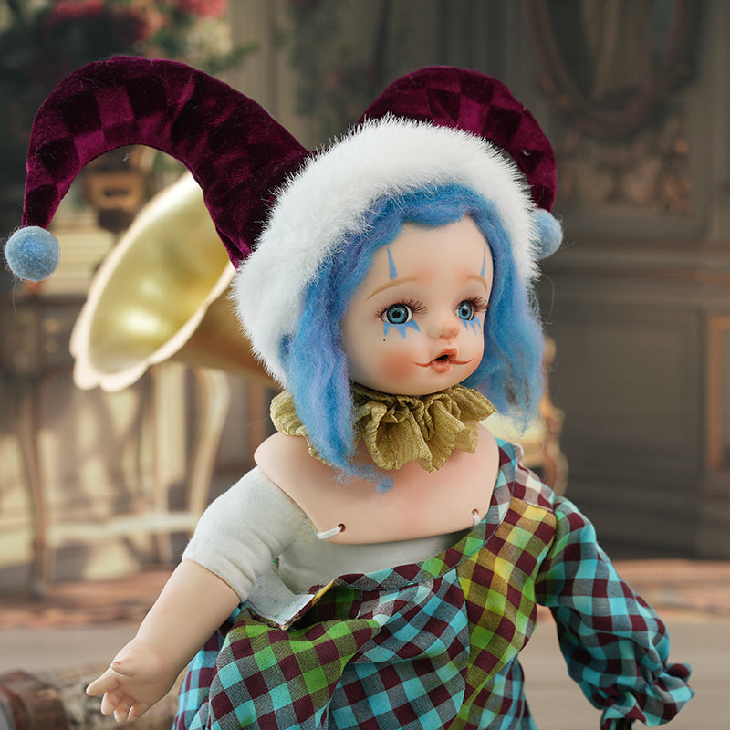 14-Inch/35cm Handcrafted Porcelain Clown Doll Halloween Baby Doll Gift - Reborn Doll Australia