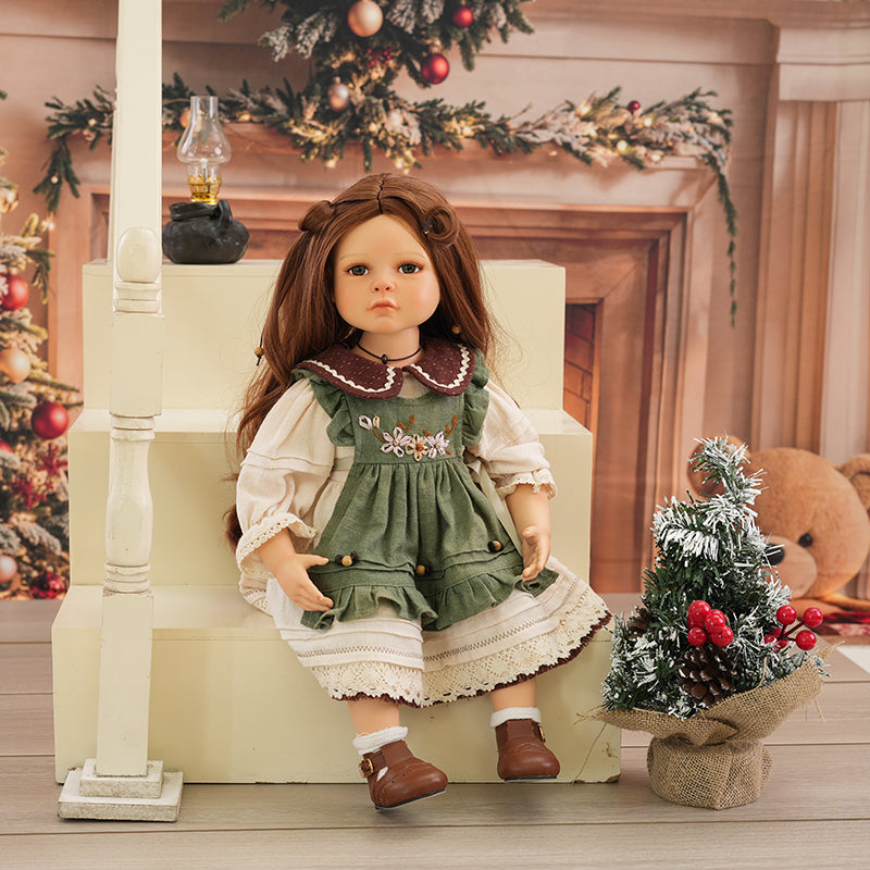 Hand-painted Collectible Porcelain Dolls 22 Inch/55cm Country-style Dress Up Porcelain Dolls - Reborn Doll Australia