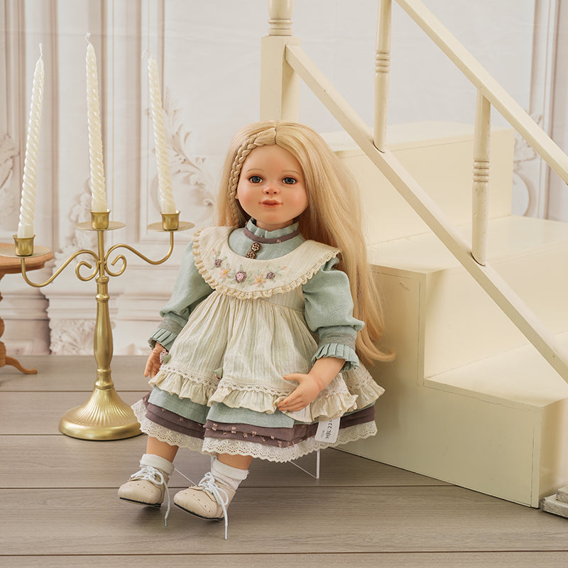 22-inch/55cm Hand-painted Ceramic Pastoral Doll Toy Porcelain Collectible Girl Dolls - Reborn Doll Australia