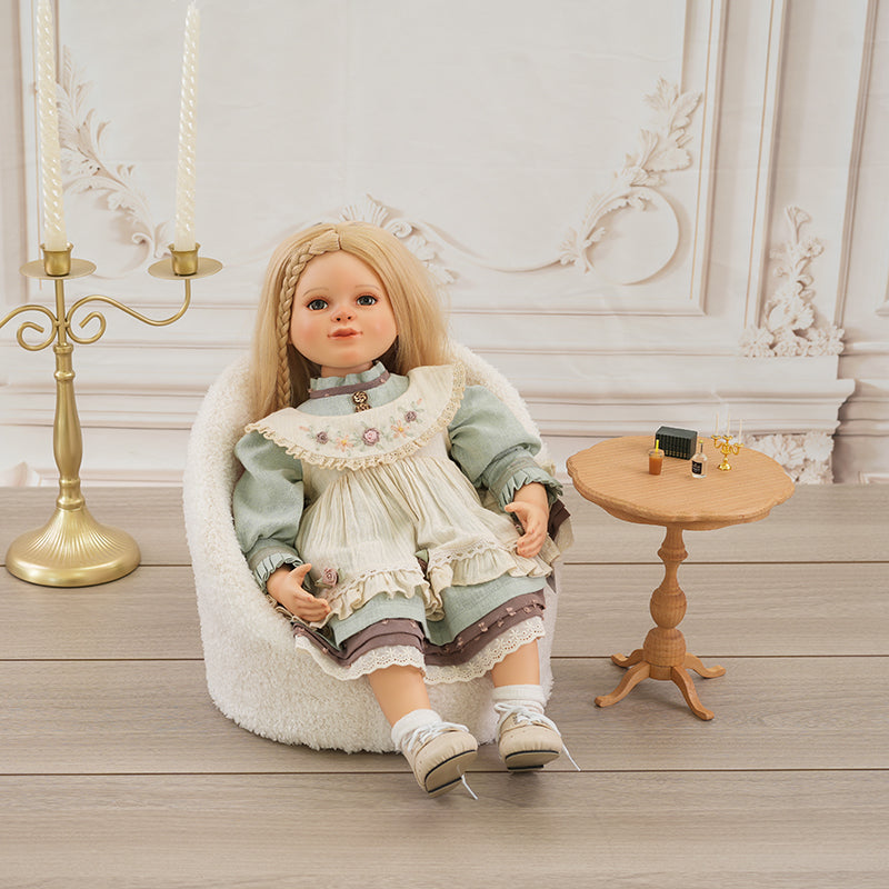 22-inch/55cm Hand-painted Ceramic Pastoral Doll Toy Porcelain Collectible Girl Dolls - Reborn Doll Australia