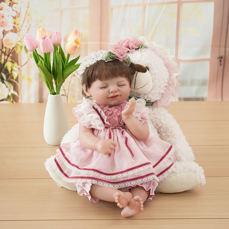 Adorable Realistic Reborn Baby Doll 20-inch/50cm Lifelike Sleeping Newborn Dolls for Kids Gift - Reborn Doll Australia