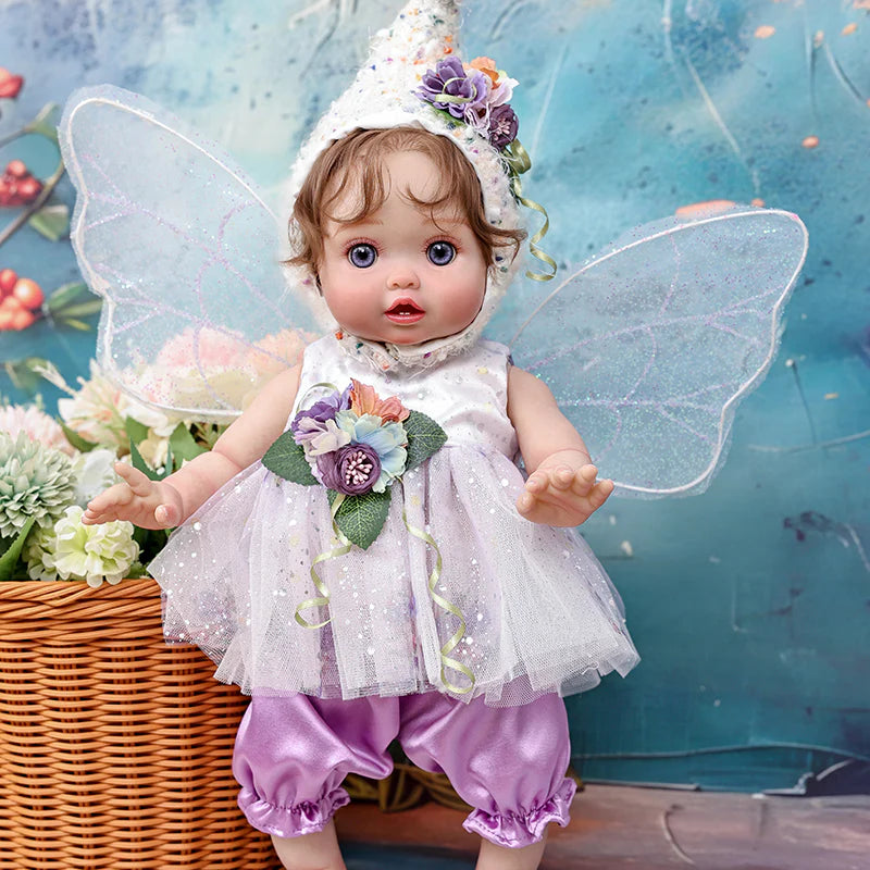 18 Inch/45cm Vinyl Lifelike Reborn Baby Doll with Magnetic Wings - Reborn Doll Australia