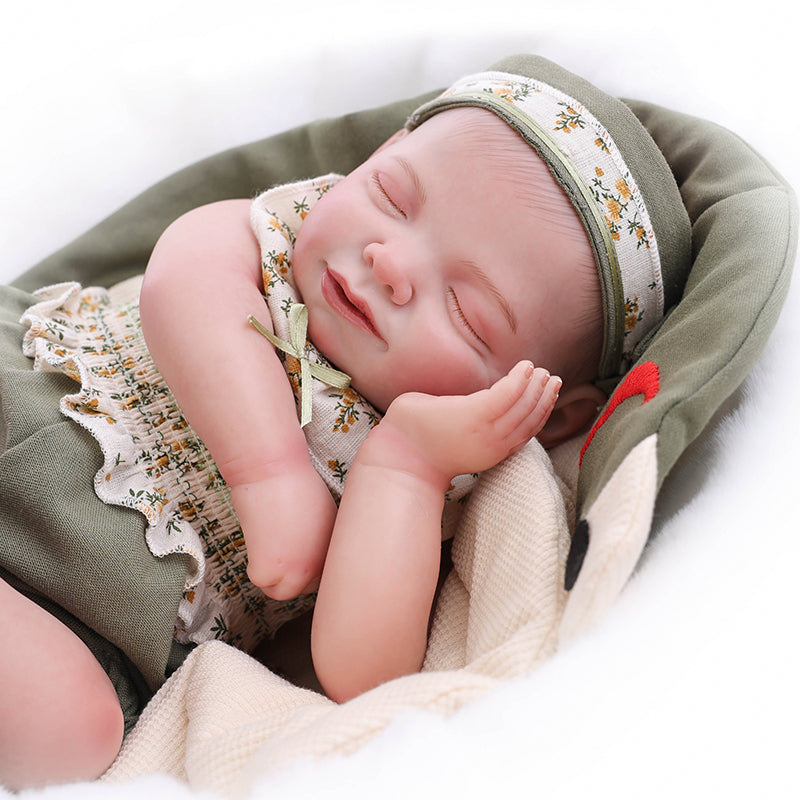 20-Inch/50cm Hard Vinyl Lifelike Sleeping Newborn Baby Dolls - Reborn Doll Australia